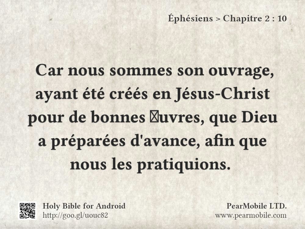 Éphésiens, Chapitre 2:10